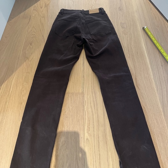Zara brown jeans - high waist split seam jeans - Picture 3 of 9